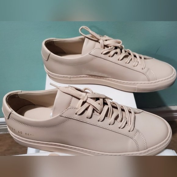 NIB WOMAN By COMMON PROJECTS Original Achilles Low Nude Pink Lthr Sneakers sz 40 - Picture 8 of 12